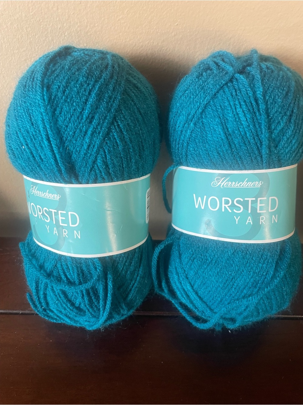 Herrschners Worsted Yarn 2 Skeins 100% Acrylic Medium 4 Blue Smoke 1016